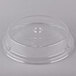 A clear plastic lid with a circular rim.