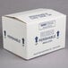 A white Polar Tech insulated shipping box with blue writing and foam container inside.
