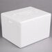 A white Polar Tech styrofoam box with a lid.
