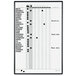 Quartet 783G 24 inch x 36 inch Magnetic Dry Erase In/Out Board with Grey Frame