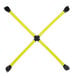 A yellow and black FLAT Tech table pad with a cross bar.