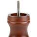 a close up of a pepper grinder