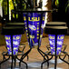 A Holland Bar Stool LSU pub table with LED lights and a logo on it.