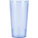 A slate blue Cambro plastic tumbler.