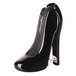 a black high heel shoe