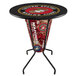 A Holland Bar Stool United States Marine Corps pub table with a marine emblem on it.