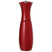 A Fletchers' Mill cinnabar wooden pepper mill with a white lid.