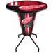 A Holland Bar Stool Detroit Red Wings pub table with the logo on the top.