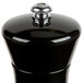 A Fletchers' Mill Sierra black pepper mill with a silver top.