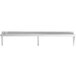 A white Regency heavy duty solid wall shelf.