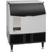 A Cornelius undercounter ice machine with a black and silver finish.