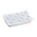 A rectangular Nordic 64 oz. foam brick cold pack in a white and blue plastic wrapper.