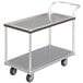 A Channel aluminum utility cart with black wheels and a handle.