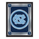 A decorative mirror featuring the University of North Carolina logo and colors.