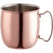 An Acopa copper Moscow Mule mug with a handle.