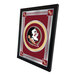 A framed decorative mirror featuring the Florida State University logo and colors.