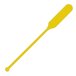 A yellow paddle with a long handle.