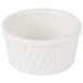 A CAC bone white fluted souffle bowl.