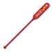 A red paddle stirrer with white text that reads "Spirit"