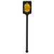 A black rectangular stirrer with yellow text that reads "Spirit" on it.