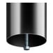 A black metal table base column with a bolt on top.