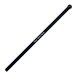 A black slim jim straw with a flat, black stirrer on the end.