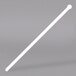 A white flat slim jim stirrer with a long handle.