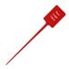 A red plastic paddle with white text that says "Spirit"