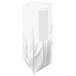 A white rectangular vinyl cover with a window.