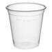 A clear plastic Fabri-Kal cup with a lid.