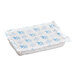 A rectangular Nordic Ice foam brick cold pack in a white and blue plastic wrapper.