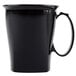 A black Cambro insulated mug with a handle.