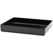 Tablecraft M4014BK Contemporary Melamine Collection 2 Qt. Black Straight Sided Bowl - 10 inch x 10 inch x 1 1/2 inch