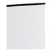 A clear plastic strip curtain designed for display coolers, measuring 48 inches by 50 inches.