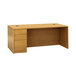 HON 105896LCC 10500 Series 72 inch x 36 inch x 29 1/2 inch Harvest L Left Full Height Single Pedestal Desk