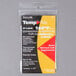 a label with white text and red and yellow colors