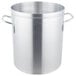 A Vollrath Wear-Ever aluminum stock pot with two handles.