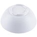 A white Tablecraft round ribbed melamine ramekin.