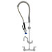 Fisher 34428 Wall Mounted Pre-Rinse Faucet with 8 inch Centers, 16 inch Add-On Faucet, and Wall Bracket