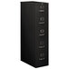 HON 215PP 210 Series Black Full-Suspension Five-Drawer Filing Cabinet - 15 inch x 28 1/2 inch x 60 inch