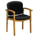HON 2111CCU10 Invitation Upholstered Reception Series Black Guest Arm Chair