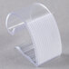 Snap Drape KV100 Clear Plastic Table Skirt Clip with Velcro® Attachment - 100/Bag