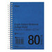 Mead 06542 7 inch x 5 inch Blue College Rule 1 Subject DuraPress Cover Notebook - 80 Sheets