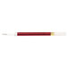 A red Pentel EnerGel pen refill with a white cap.