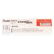 A white box with black text and a red label for Pentel EnerGel Red Ink Bold Point Pen Refills.