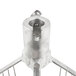 A metal object with a ball in the center.