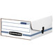 Banker's Box 48110 Binder-Pak 11 3/8 inch x 9 1/8 inch x 4 3/8 inch Storage Box with Snap Fastener