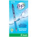 A box of 12 Pilot B2P ballpoint pens with blue translucent barrels.