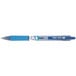 A Pilot B2P blue pen with a blue cap.