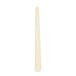 A 12-inch ivory taper candle.